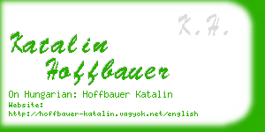 katalin hoffbauer business card